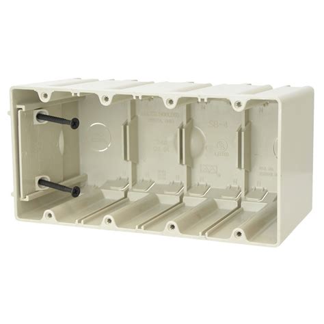 horizontal 4-gang electrical box|4 gang outdoor outlet box.